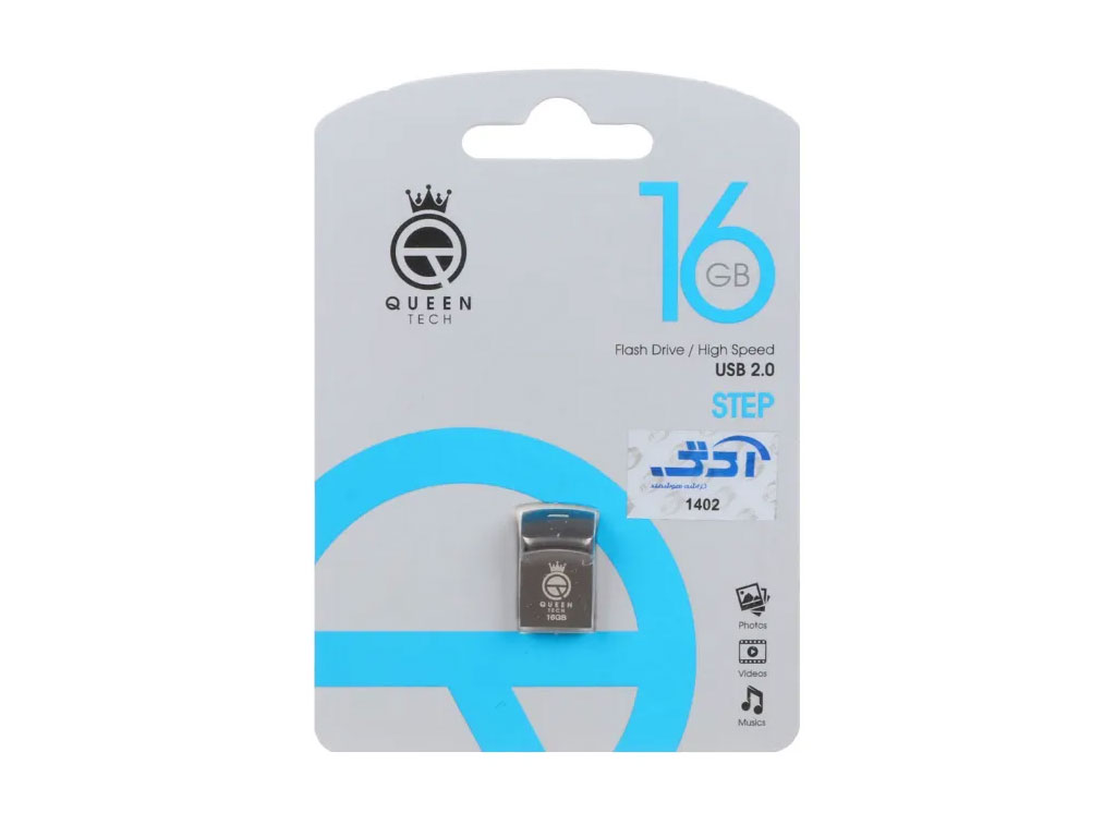 فلش مموری کوئین مدل Step USB2.0 ظرفیت 16 گیگابایت