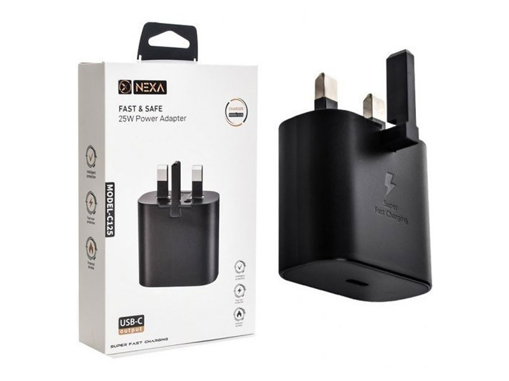 شارژر 45 وات Nexa مدل C145C به همراه کابل تایپ سی به تایپ سی
