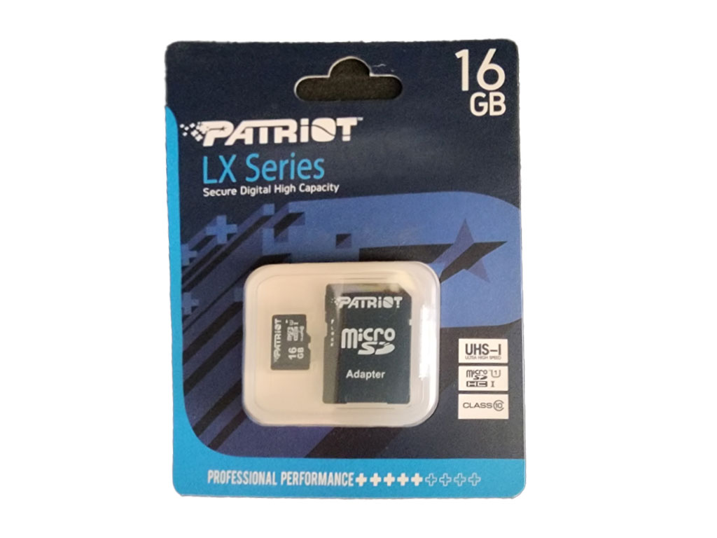کارت حافظه SDHC پاتریوت سری LX ظرفیت 16 گیگابایت