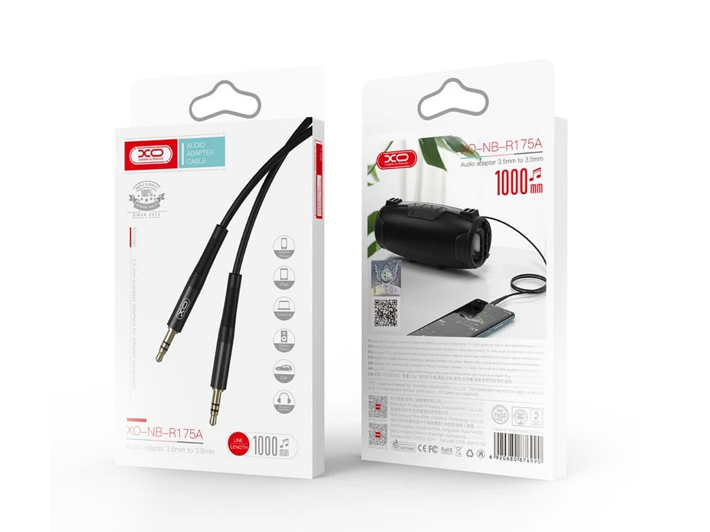 کابل AUX ایکس او مدل NB-R175B طول 1 متر